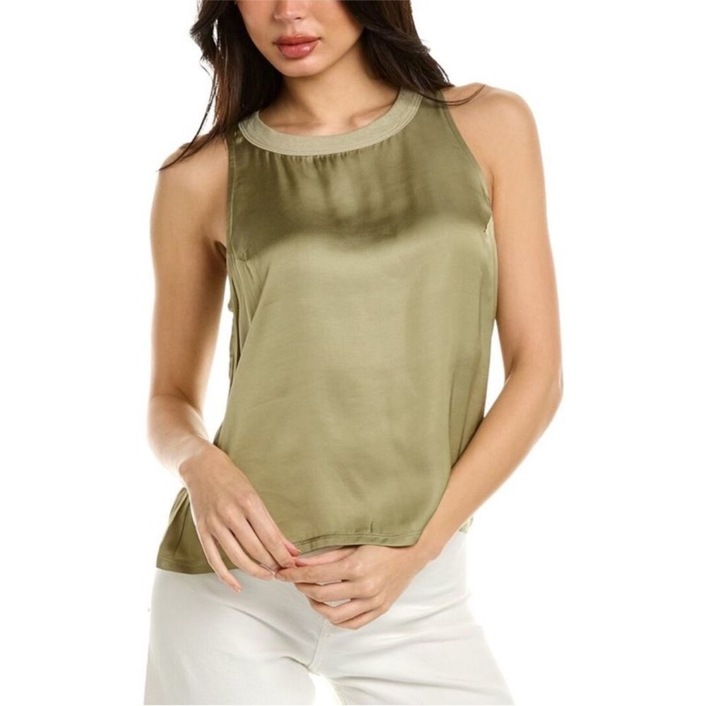 Nation LTD Roxanne Green Silky Tank New Small